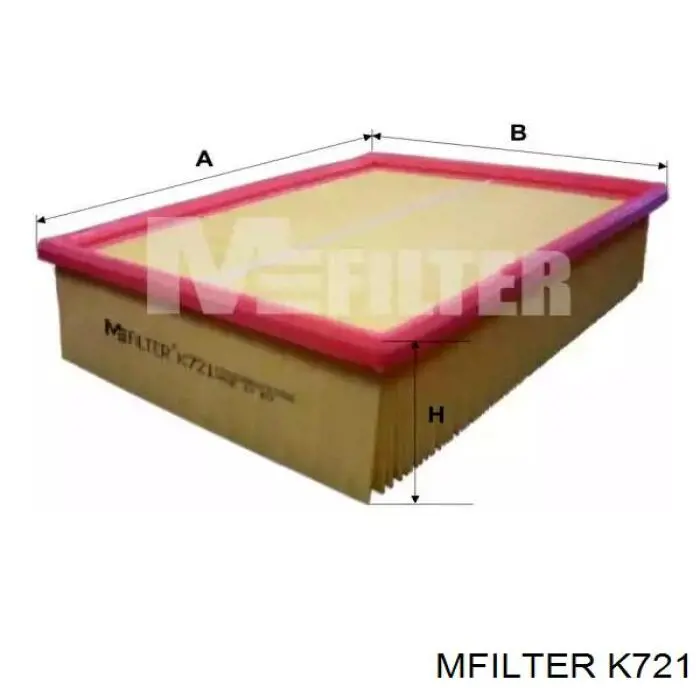 Filtr powietrza Mfilter K721 cena, od 11,88 USD