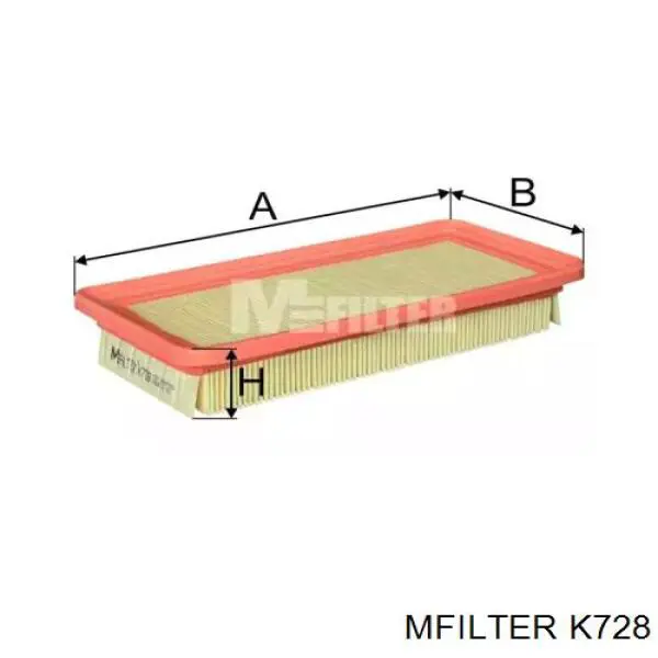 Filtr powietrza Mfilter K728 cena, od 7,39 USD