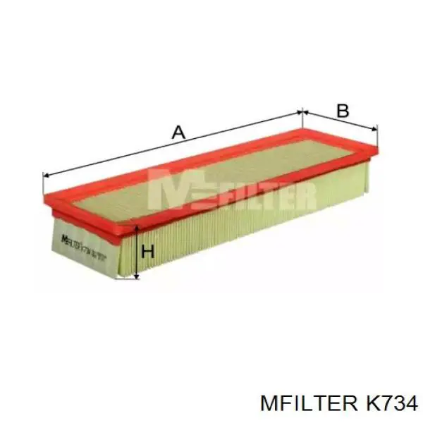 K 734 Mfilter filtr powietrza