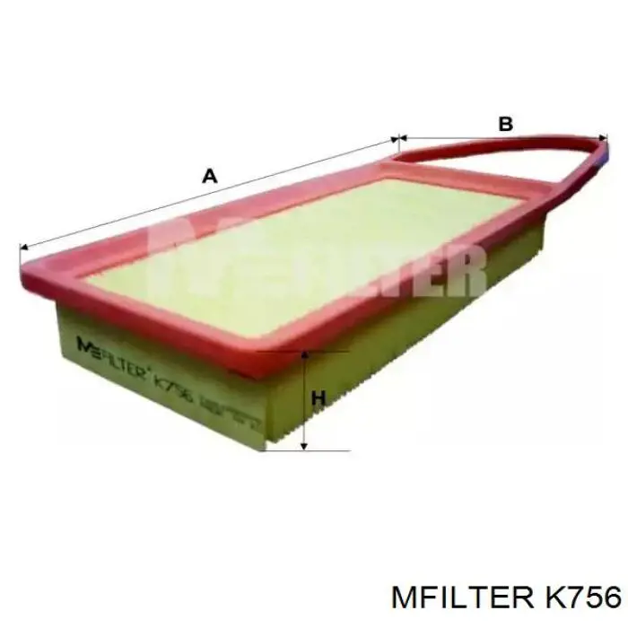 Filtr powietrza Mfilter K756 cena, od 8,56 USD