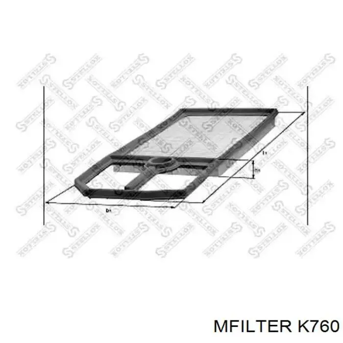 Do koszyka K760 Mfilter Filtr powietrza