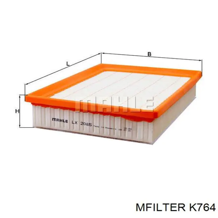 Filtr powietrza Mfilter K764 cena, od 10,39 USD