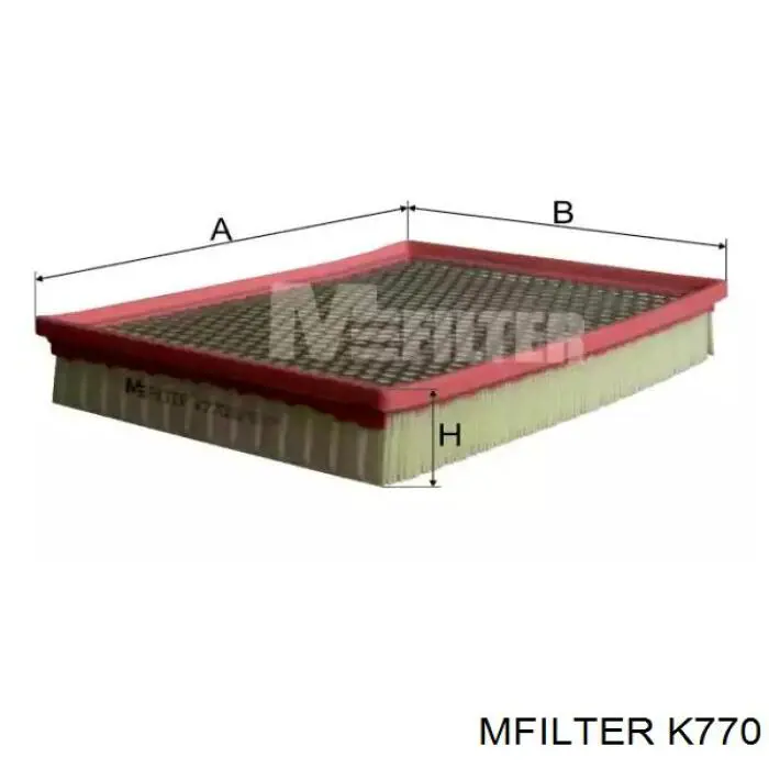 K770 Mfilter Filtr powietrza