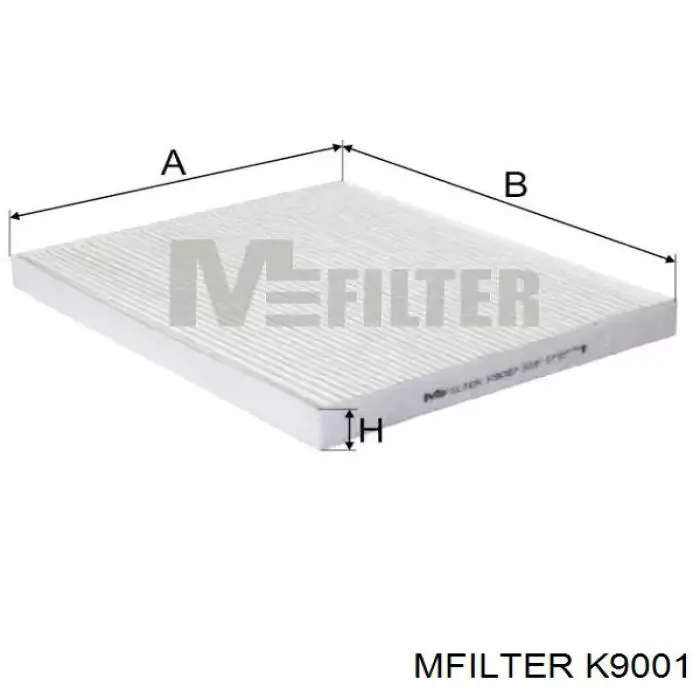 Do koszyka K9001 Mfilter Filtr kabiny