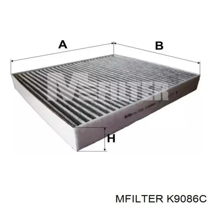 Filtr kabiny Mfilter K9086C cena, od 14,34 USD