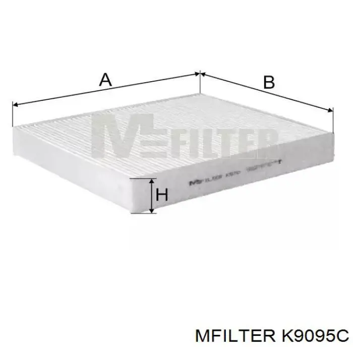 Filtr kabiny Mfilter K9095C cena, od 17,59 USD