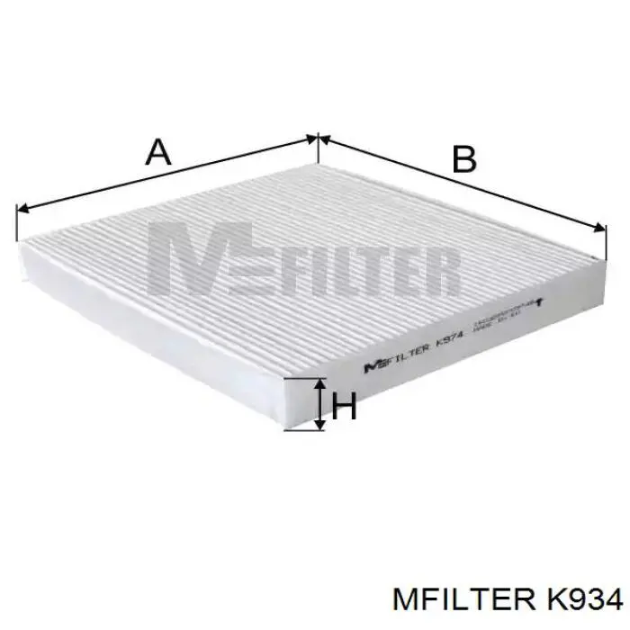 K934 Mfilter Filtr kabiny