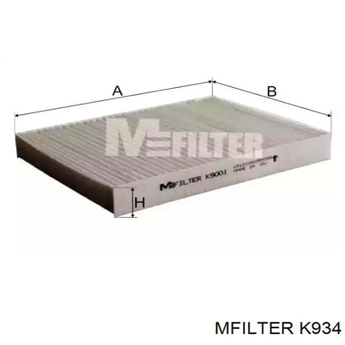 Filtr kabiny Mfilter K934 cena, od 8,11 USD