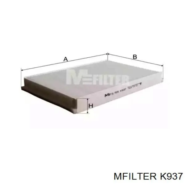 Filtr kabiny Mfilter K937 cena, od 13,53 USD