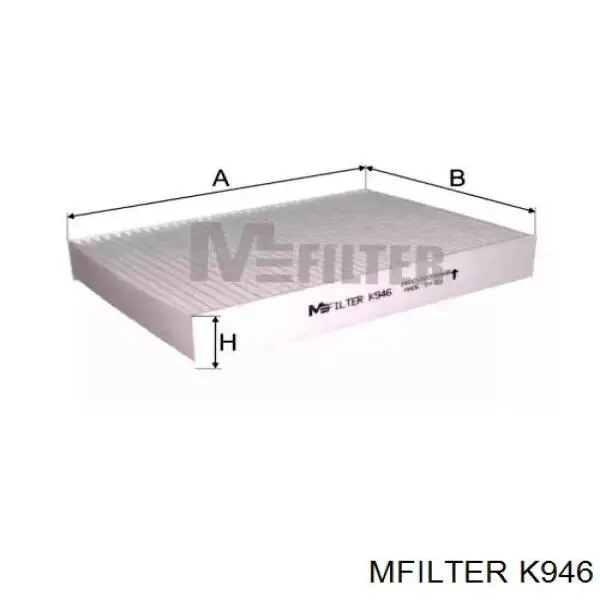 Filtr kabiny Mfilter K946 cena, od 7,31 USD