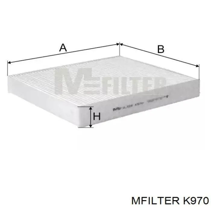 K970 Mfilter Filtr kabiny