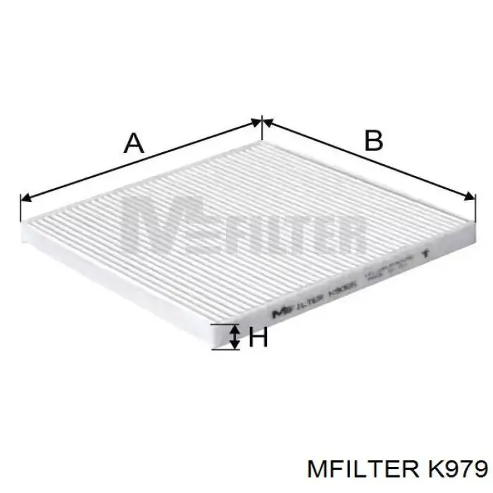 Filtr kabiny K979 Mfilter