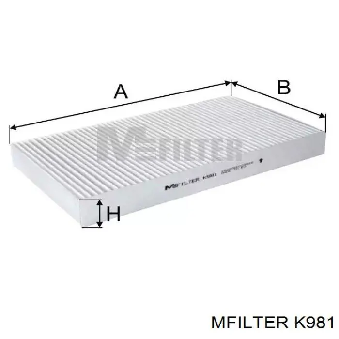 K981 Mfilter filtr kabiny