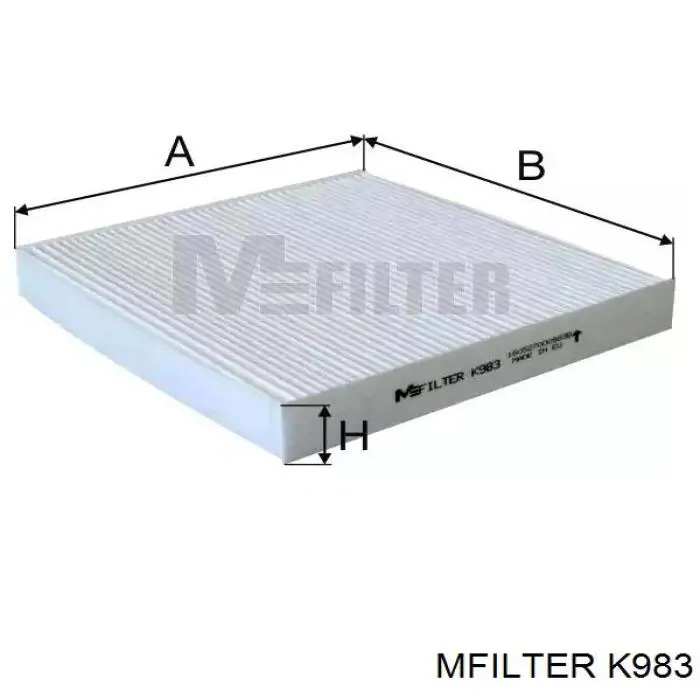 Filtr kabiny Mfilter K983 cena, od 8,91 USD