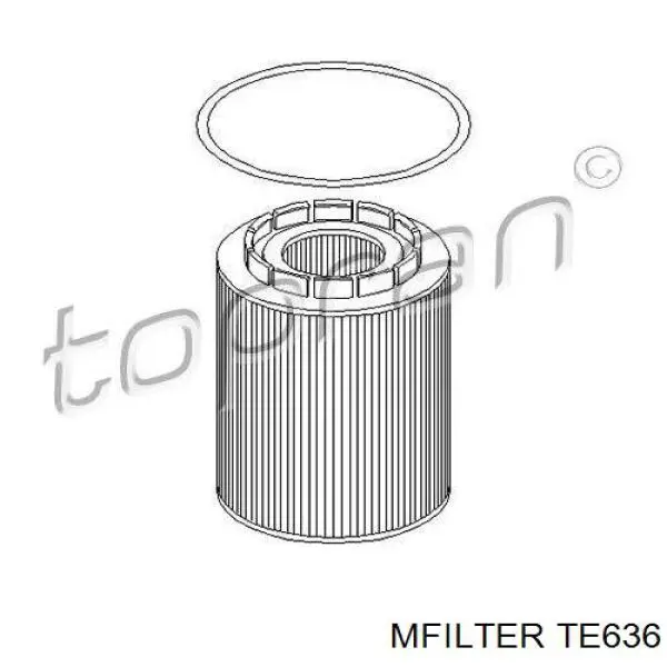 Do koszyka TE636 Mfilter Filtr oleju