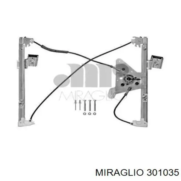 301035 Miraglio Mechanizm podnoszenia szyby drzwi przednich prawych