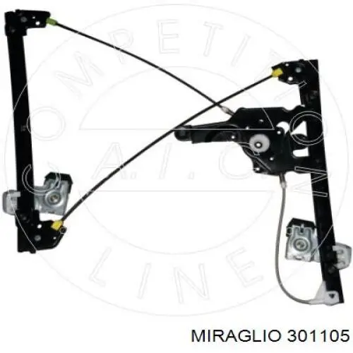 Mechanizm podnoszenia szyby drzwi przednich lewych Miraglio 301105 cena, od 73,92 USD