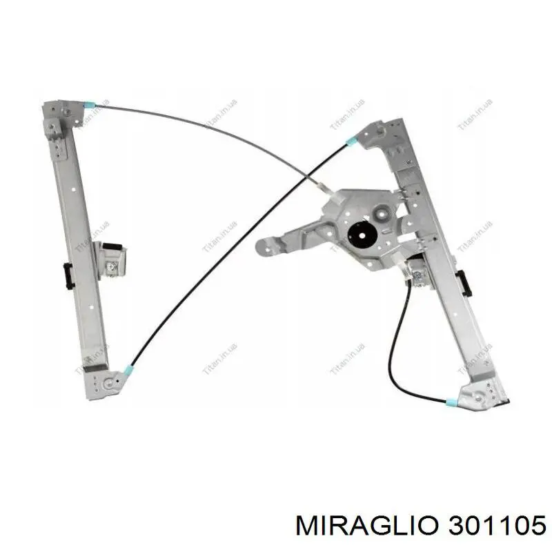 Do koszyka 301105 Miraglio Mechanizm podnoszenia szyby drzwi przednich lewych