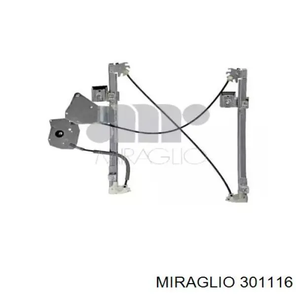 301116 Miraglio Mechanizm podnoszenia szyby drzwi przednich prawych