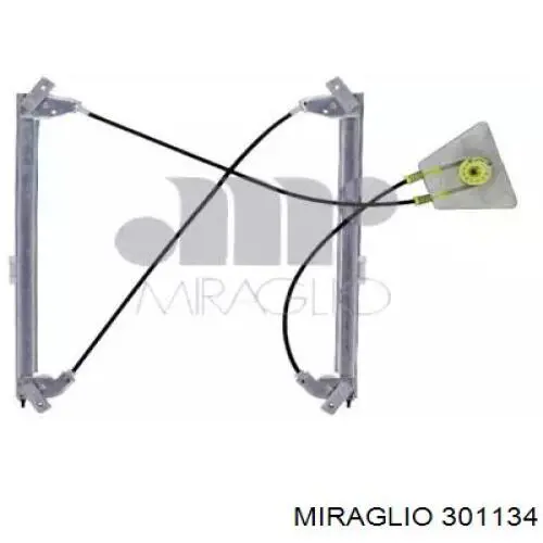 301134 Miraglio Mechanizm podnoszenia szyby drzwi przednich prawych
