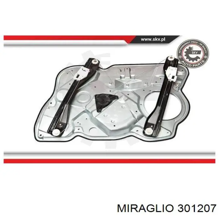 Do koszyka 301207 Miraglio Mechanizm podnoszenia szyby drzwi przednich lewych