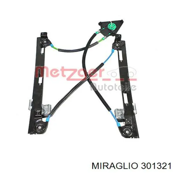 Mechanizm podnoszenia szyby drzwi przednich lewych 31837095 AND