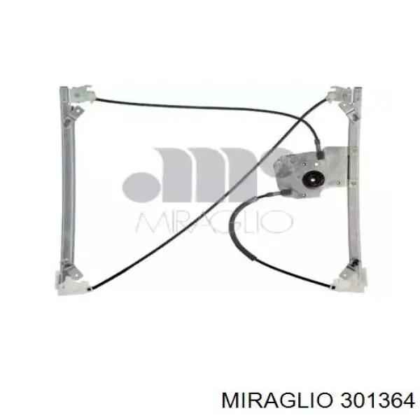 Mechanizm podnoszenia szyby drzwi przednich lewych Miraglio 301364 cena, od 38,12 USD