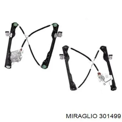 Mechanizm podnoszenia szyby drzwi przednich lewych ACQ0001 Magneti Marelli