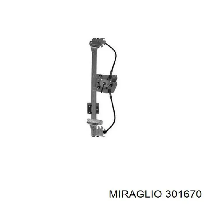 Mechanizm podnoszenia szyby drzwi przednich prawych Miraglio 301670 cena, od 80,52 USD