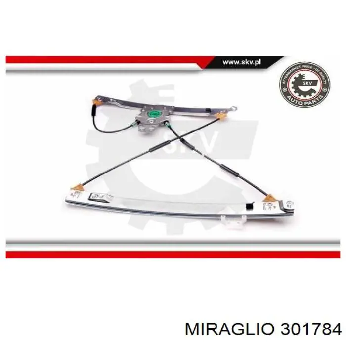 Do koszyka 301784 Miraglio Mechanizm podnoszenia szyby drzwi przednich prawych