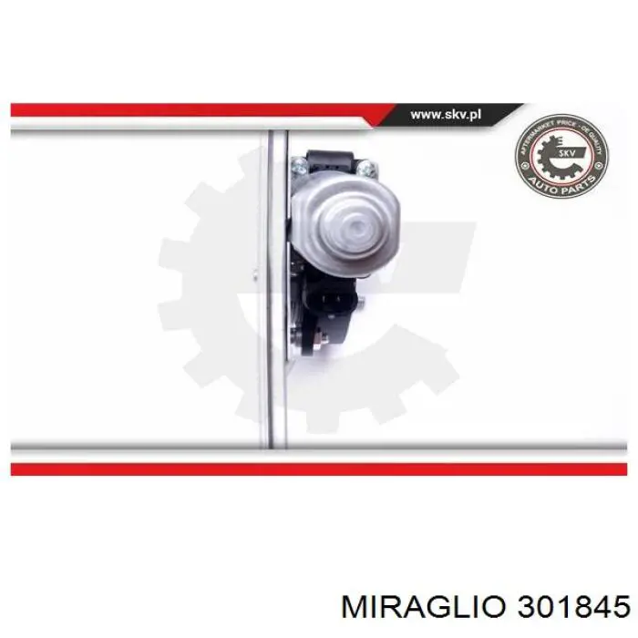 Do koszyka 301845 Miraglio Mechanizm podnoszenia szyby drzwi przednich lewych