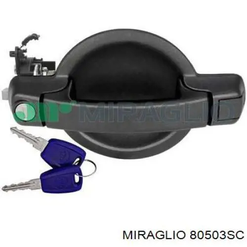 Klamka drzwi tylnych skrzydłowych lewa zewnętrzna MMS0105 Magneti Marelli