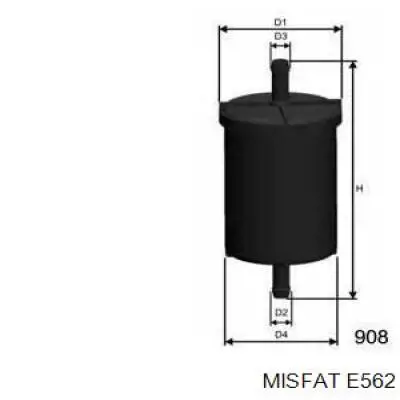 E562 Misfat Filtr paliwa