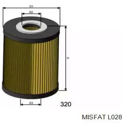 Filtr oleju L028 Misfat