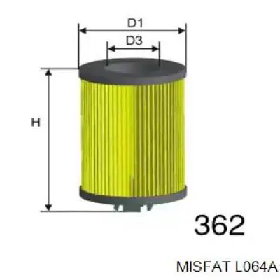 Do koszyka L064A Misfat Filtr oleju
