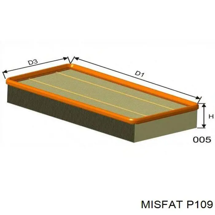 Do koszyka P109 Misfat Filtr powietrza