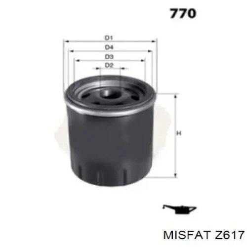 Z617 Misfat Obudowa filtra oleju