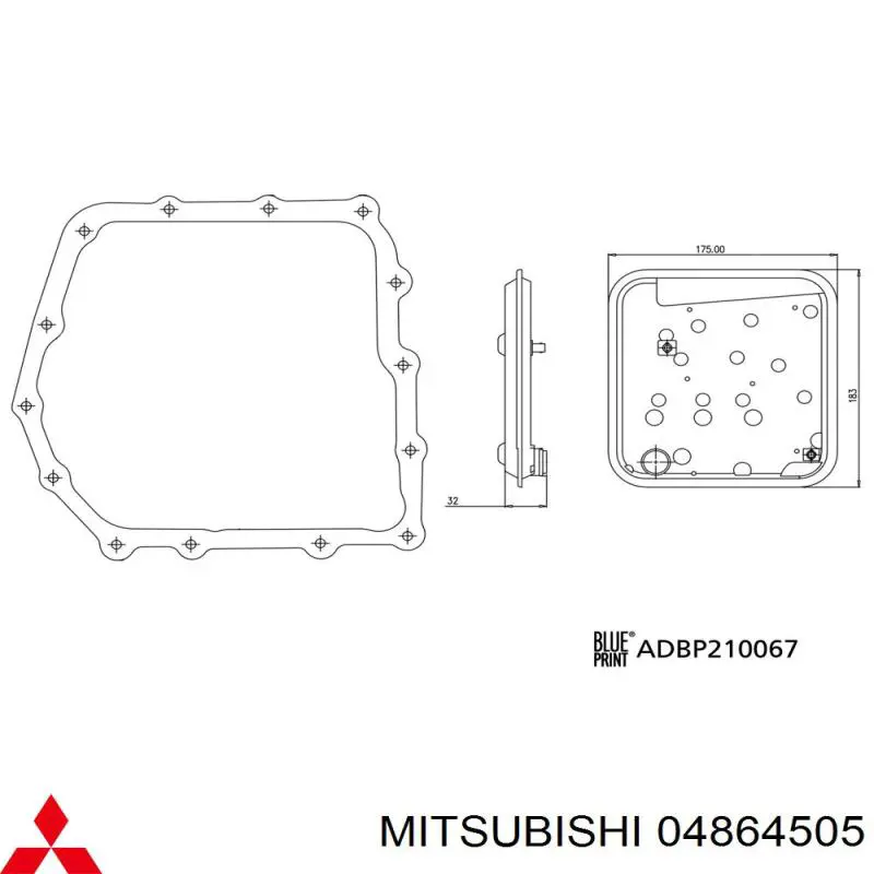 04864505 Mitsubishi Filtr automatycznej skrzyni biegów