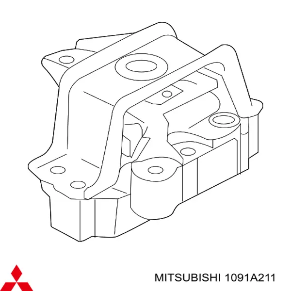 1091A211 Mitsubishi Poduszka (podpora) silnika prawy przednia