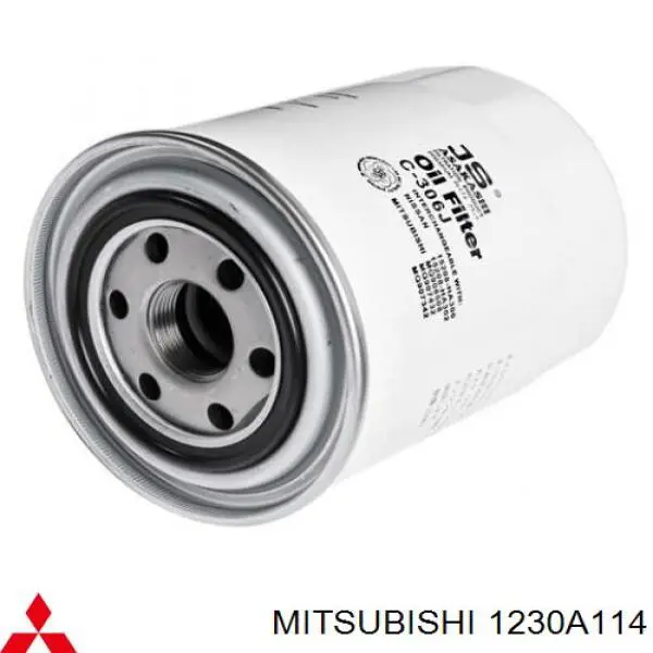 Do koszyka 1230A114 Mitsubishi Filtr oleju