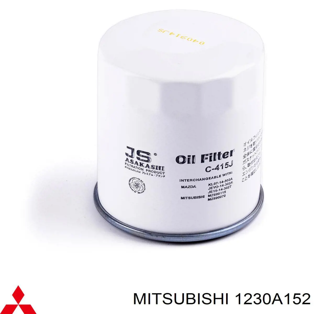 Do koszyka 1230A152 Mitsubishi Filtr oleju