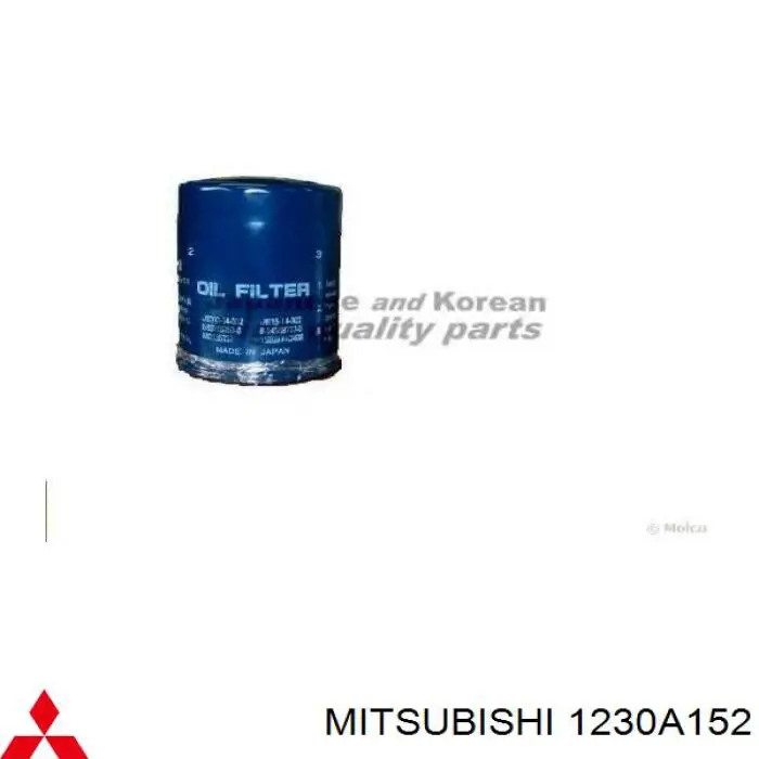 Do koszyka 1230A152 Mitsubishi Filtr oleju
