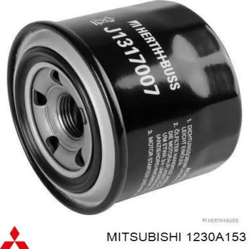 Filtr oleju Mitsubishi 1230A153 cena, od 7,86 USD