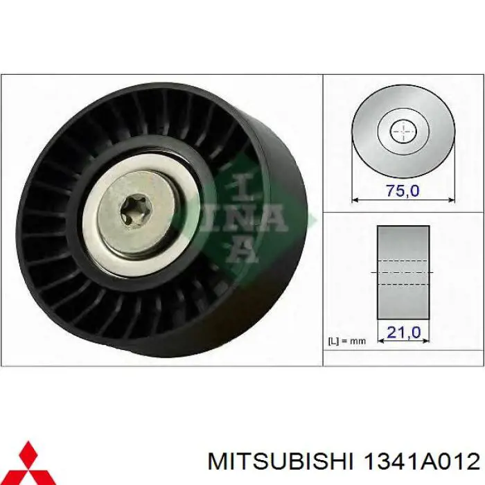 1341A012 Mitsubishi Rolka napinacza paska napędowego