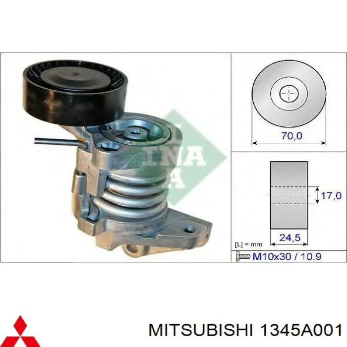 Do koszyka 1345A001 Mitsubishi Napinacz paska napędowego