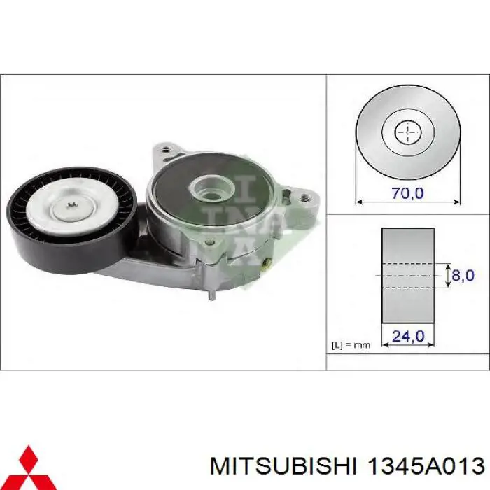 Do koszyka 1345A013 Mitsubishi Napinacz paska napędowego