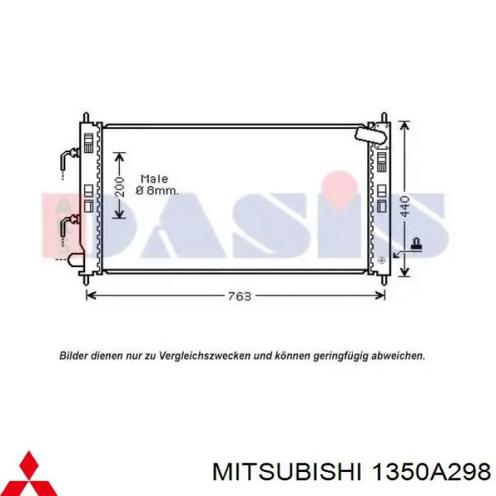 1350A298 Mitsubishi Chłodnica silnika