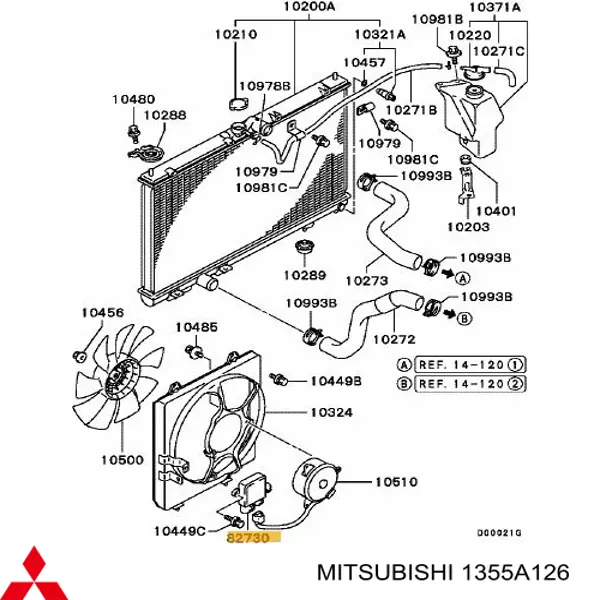 1355A126 Mitsubishi Regulator obrotów wentylatora (sterownik)