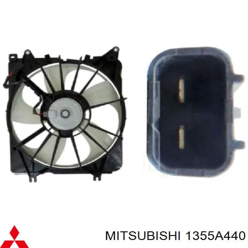Do koszyka 1355A440 Mitsubishi Dyfuzor chłodnicy