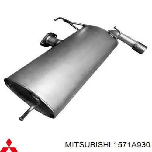 Tłumik, tylna część Mitsubishi 1571A930 cena, od 77,42 USD